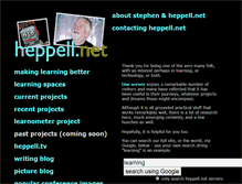 Tablet Screenshot of heppell.net